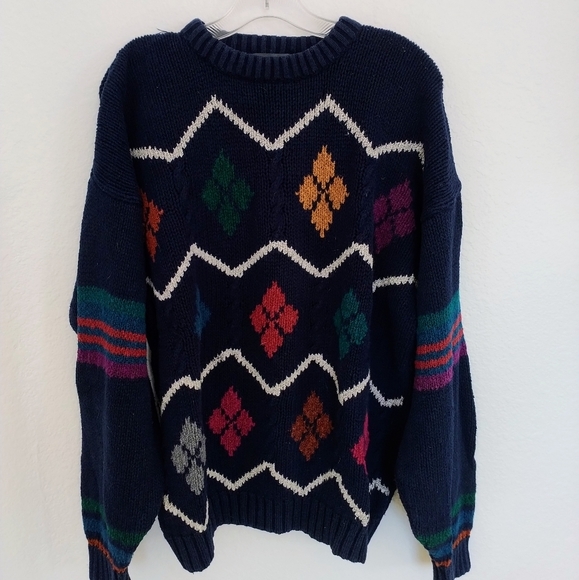 Vintage Sweaters - 🐲VTG oversized chunky  knit sweater